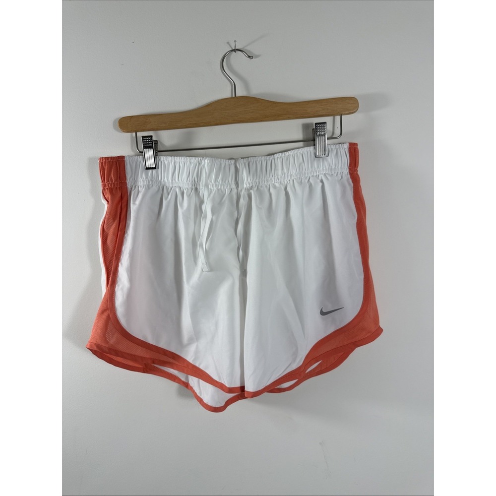 Nike Tempo Dri-FIT Women's Athletic Shorts L White Orange HM6096-101